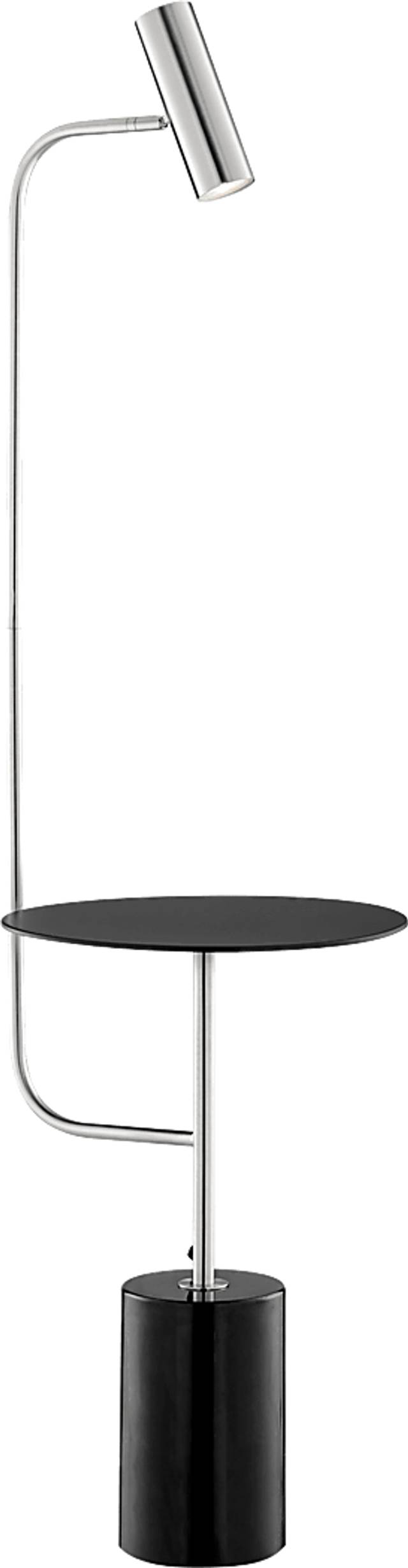 Amiee Court Nickel Floor Lamp - Thumbnail - Image 1
