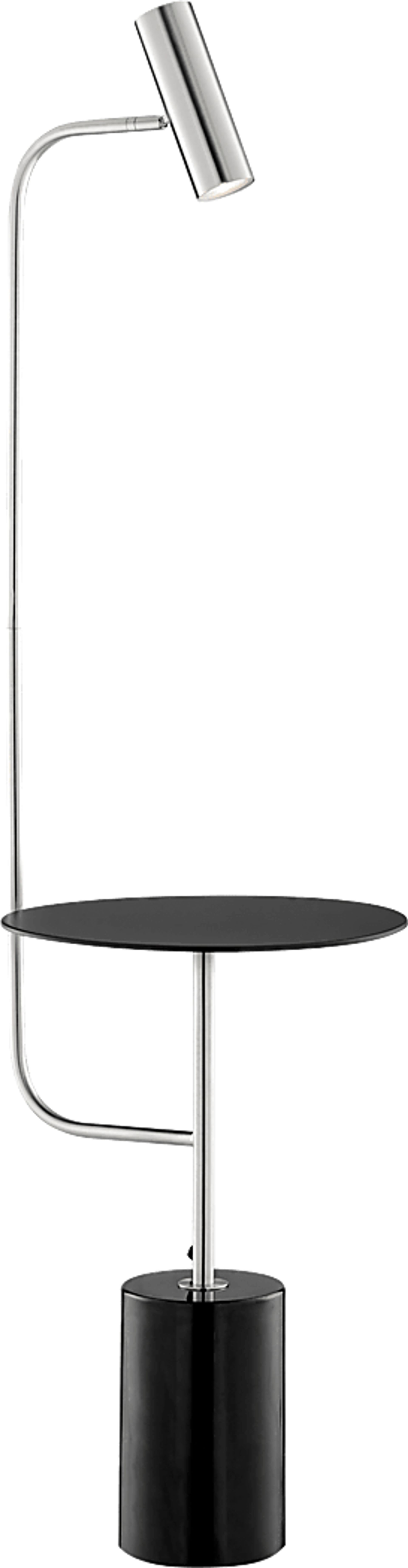 Amiee Court Nickel Floor Lamp - Image 1