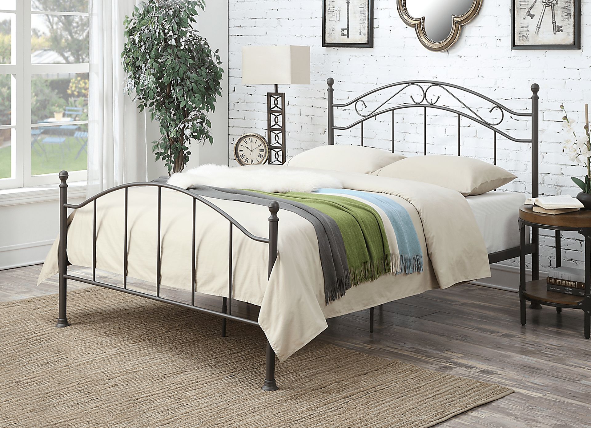 Amina Brown Queen Post Bed - Image 5
