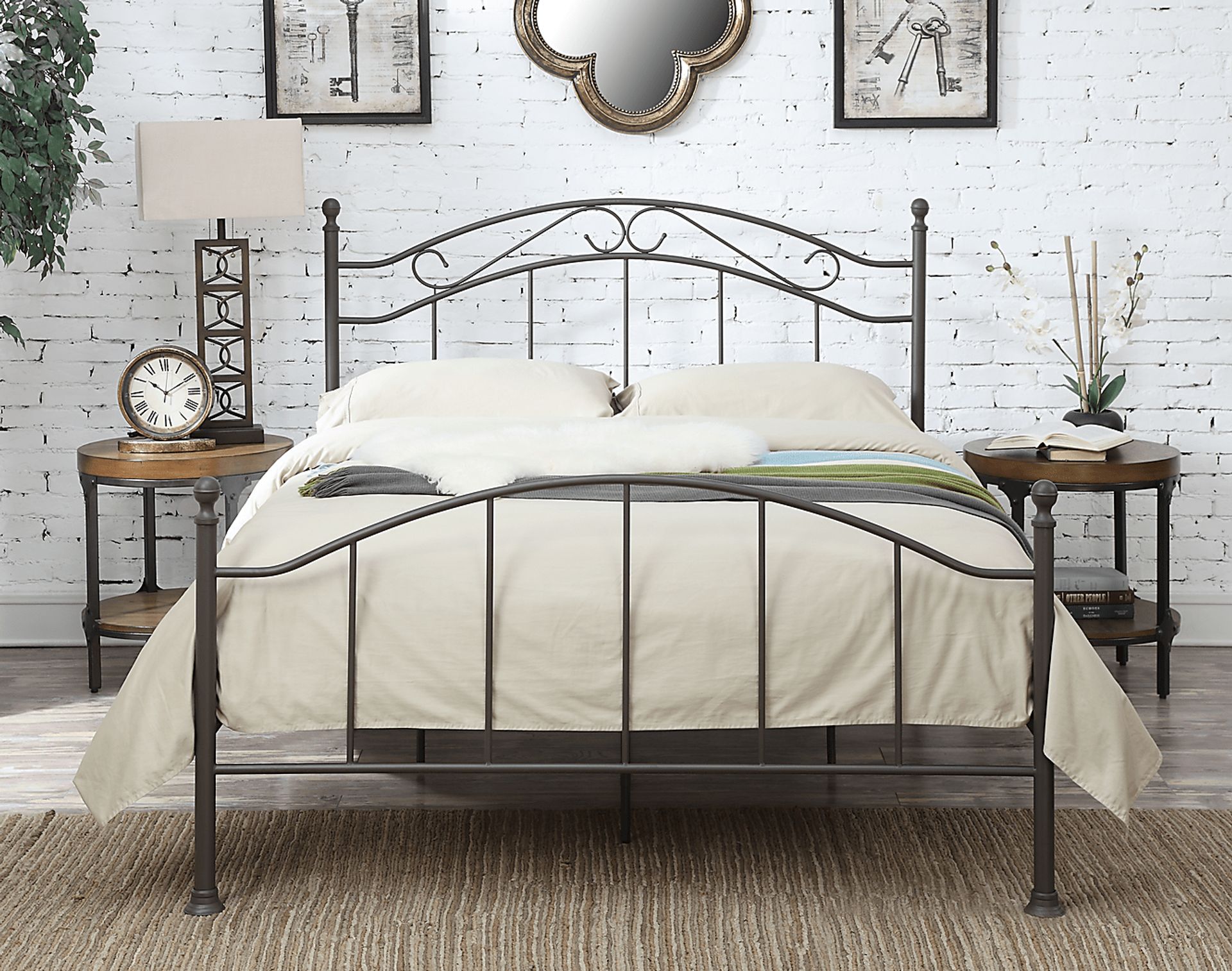 Amina Brown Queen Post Bed - Image 6