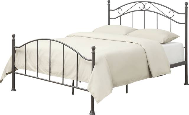 Amina Brown Queen Post Bed - Thumbnail - Image 1