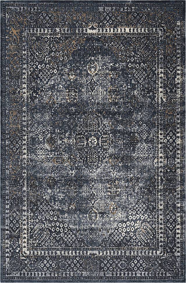 Amisia Navy 9' x 12' Rug - Thumbnail - Image 1
