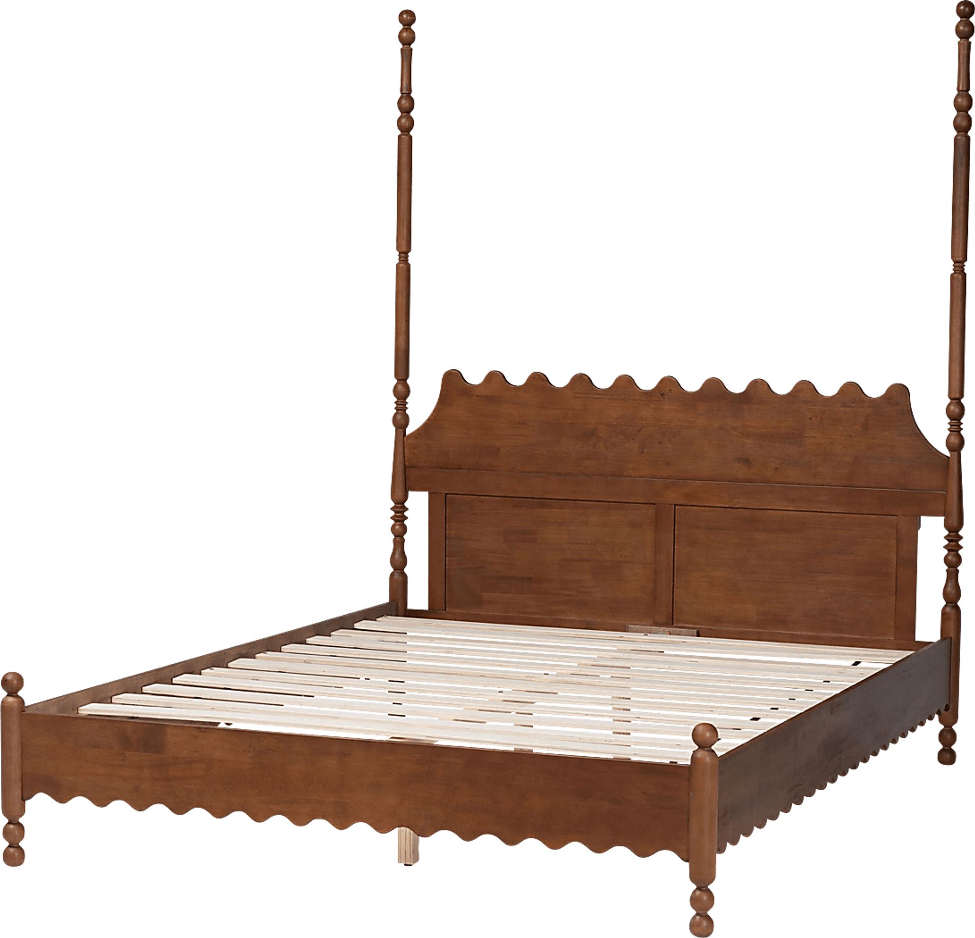 Amlai Brown King Platform Bed - Image 4