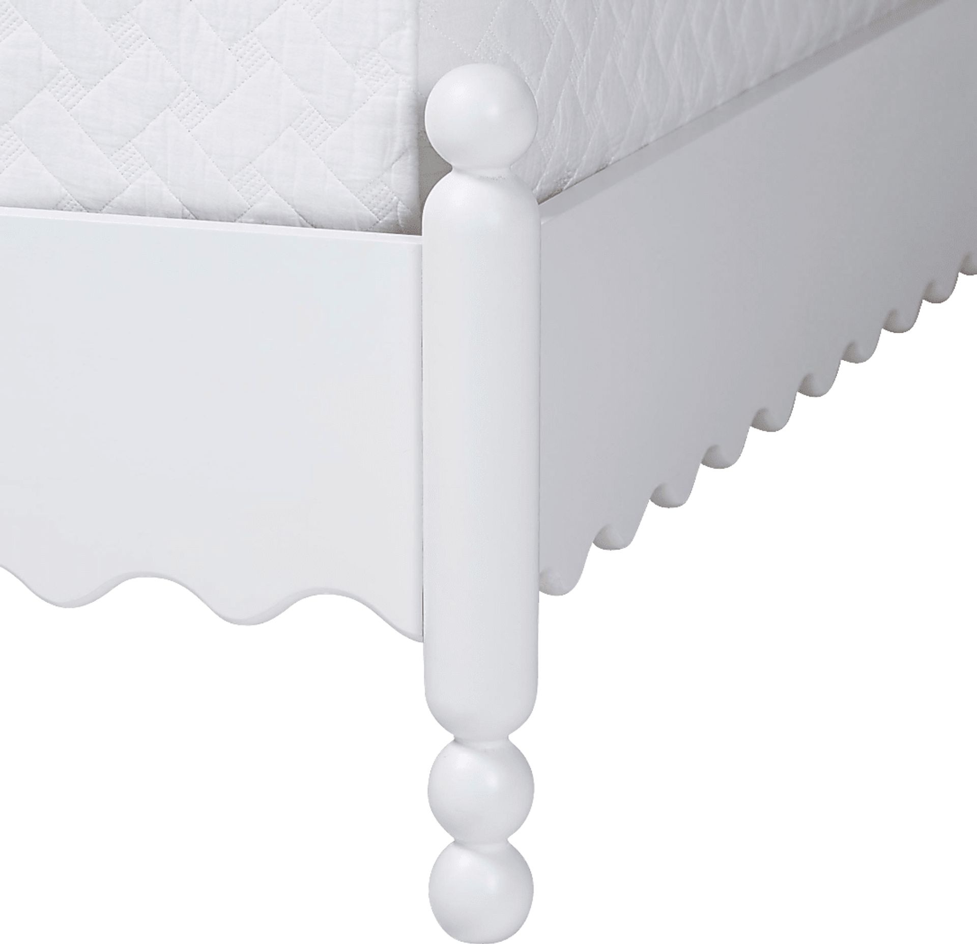 Amlai White Queen Platform Bed - Image 4