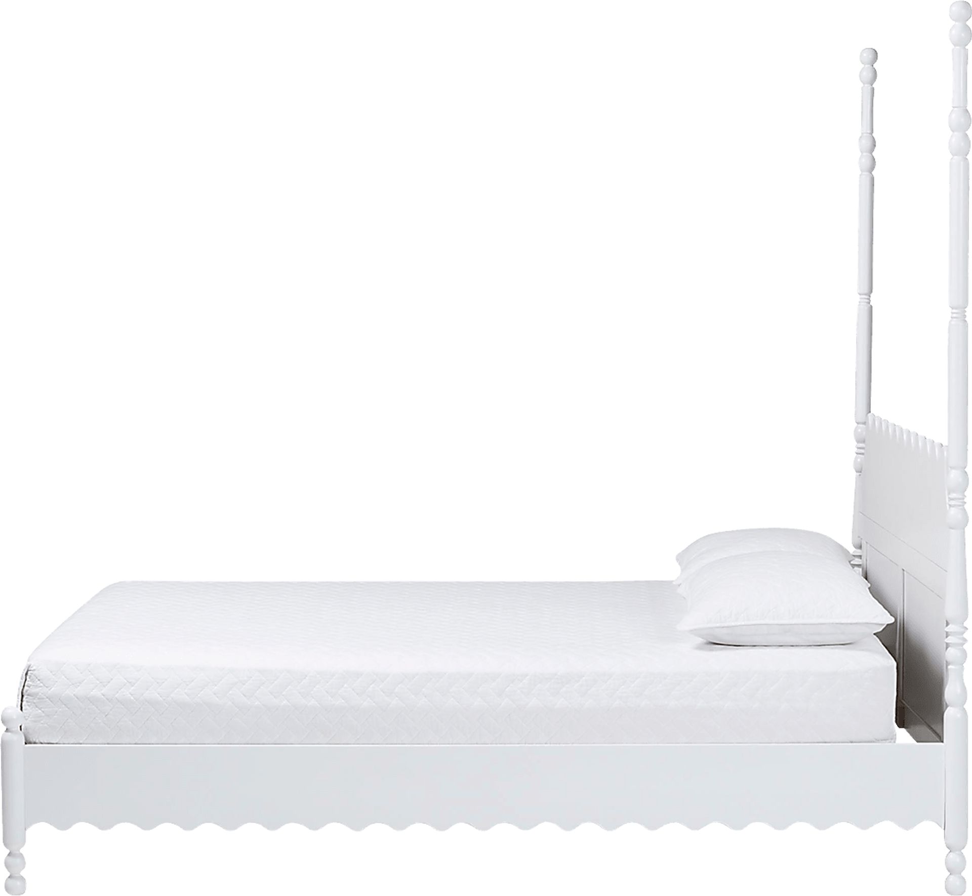 Amlai White Queen Platform Bed - Image 5