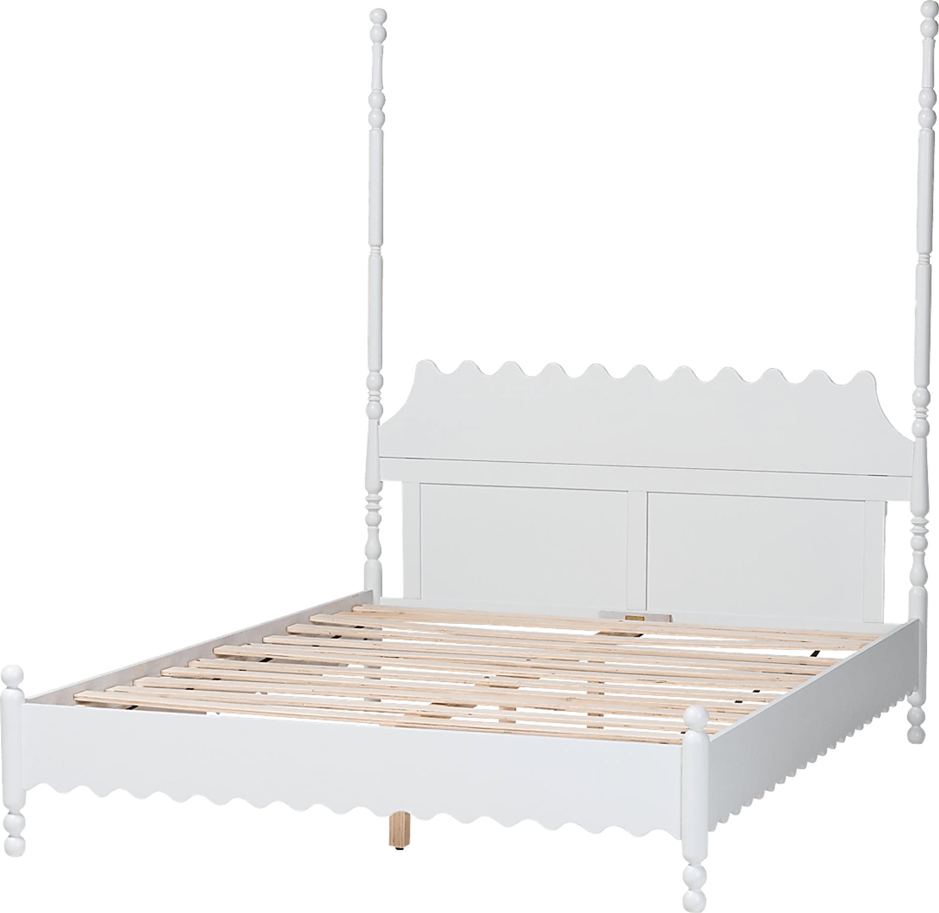 Amlai White Queen Platform Bed - Image 7