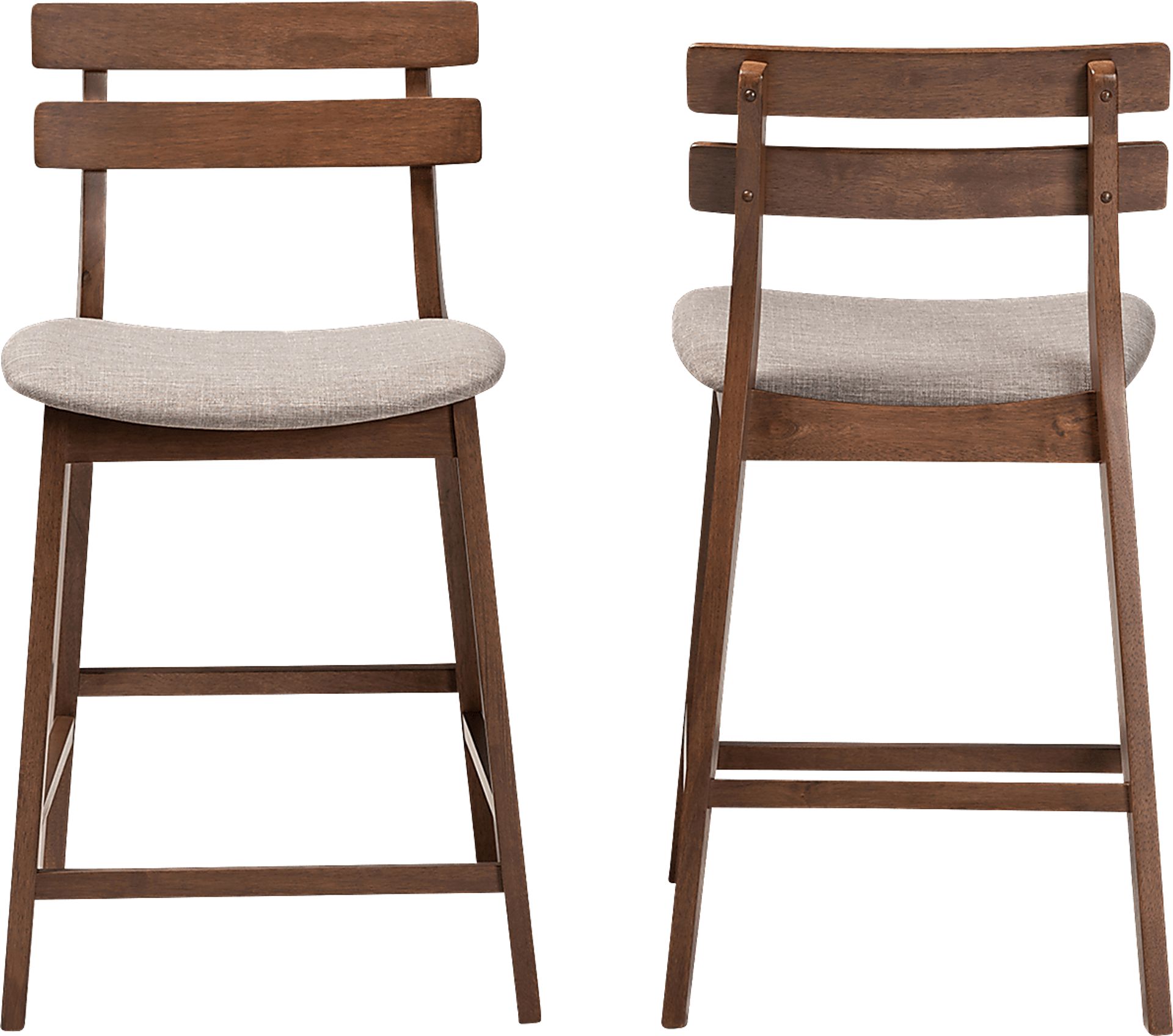 Ammerse Light Gray Counter Stool, Set of 2 - Image 2