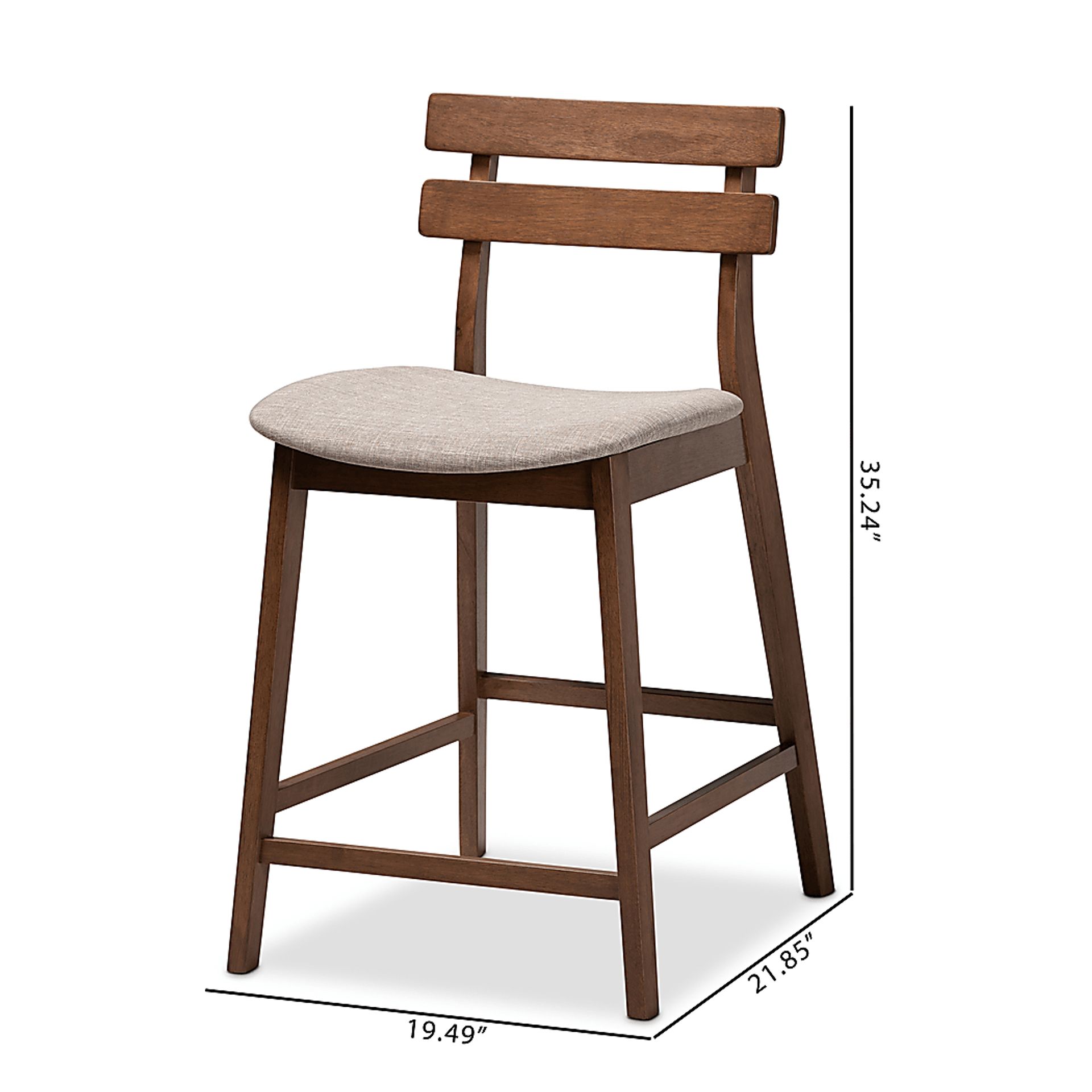Ammerse Light Gray Counter Stool, Set of 2 - Image 9