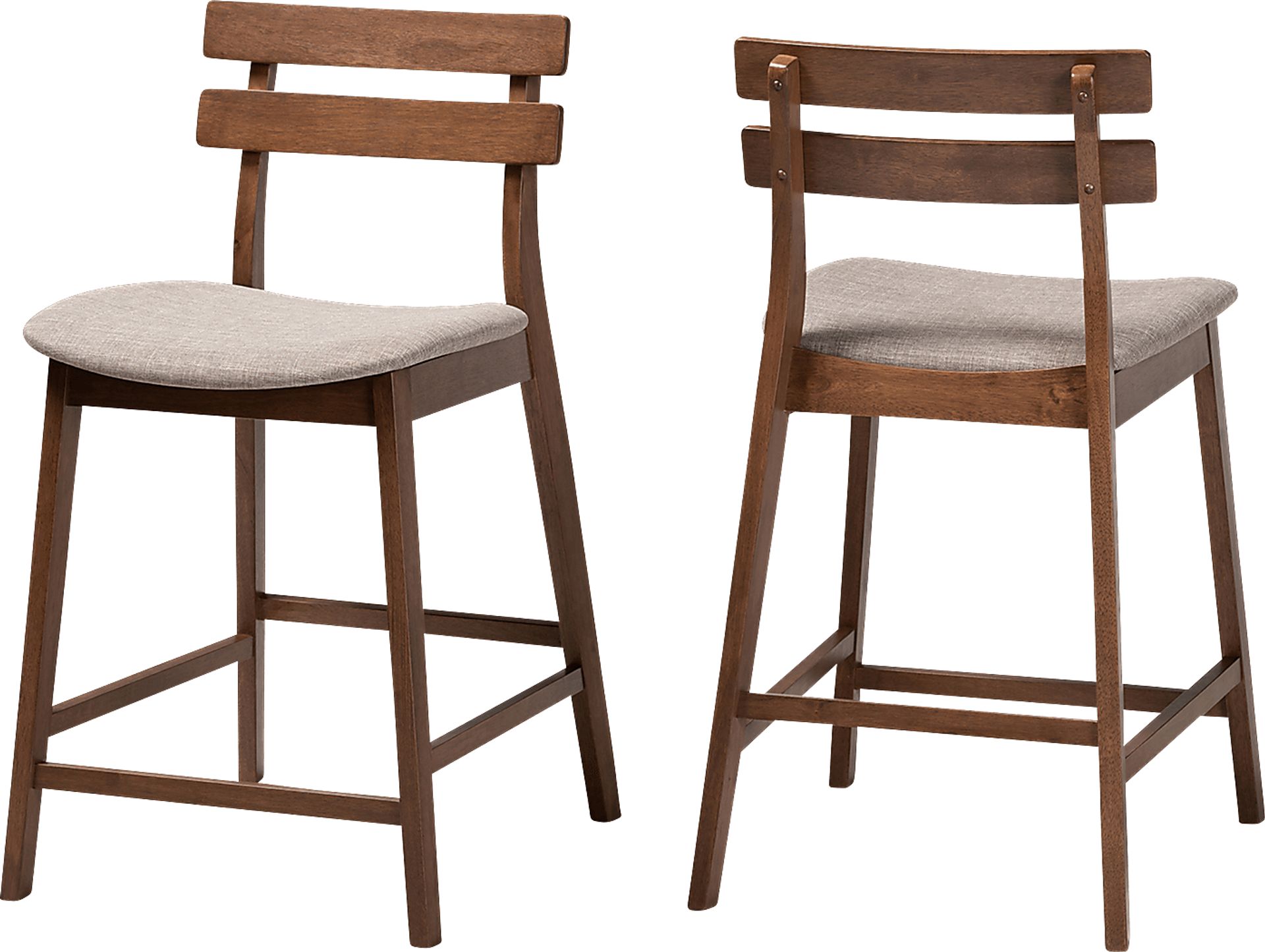 Ammerse Light Gray Counter Stool, Set of 2 - Image 1