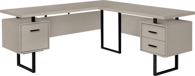 Ammonett Taupe Desk - Thumbnail - Image 1