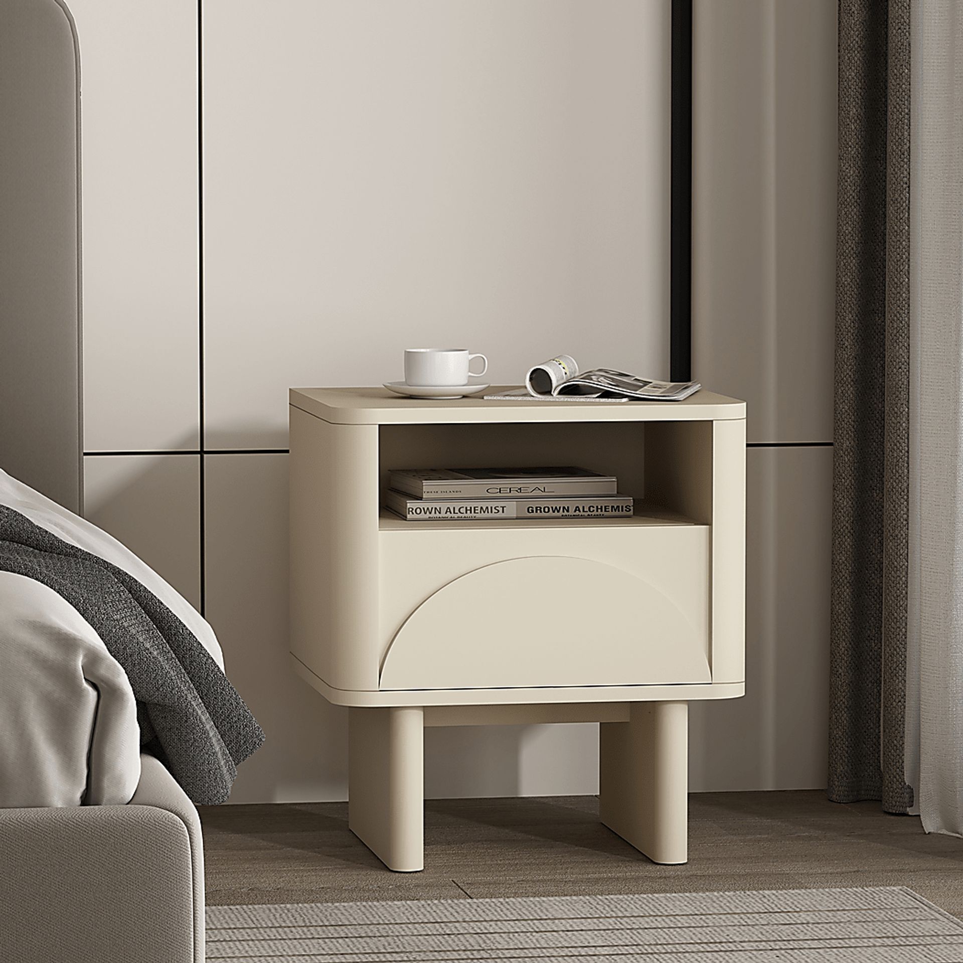 Ammons Cream Nightstand - Image 2