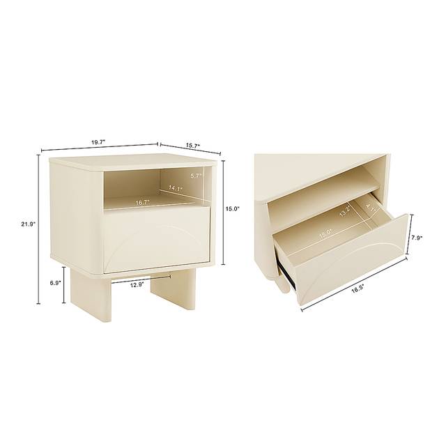 Ammons Cream Nightstand - Thumbnail - Image 4