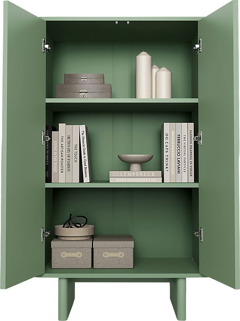 Ammons Green Accent Cabinet