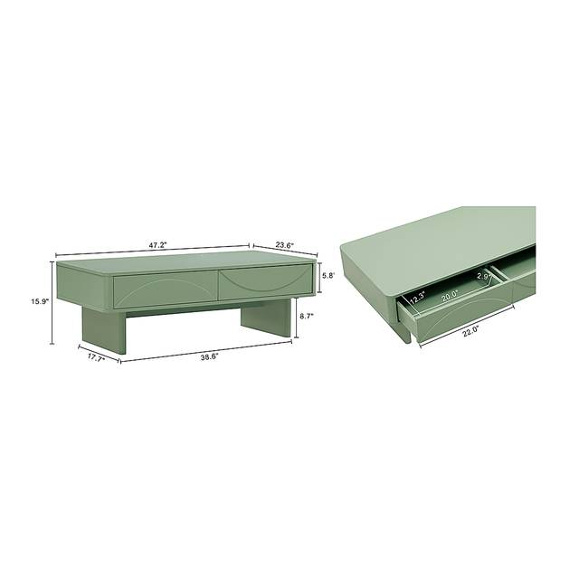 Ammons Green Cocktail Table - Thumbnail - Image 4