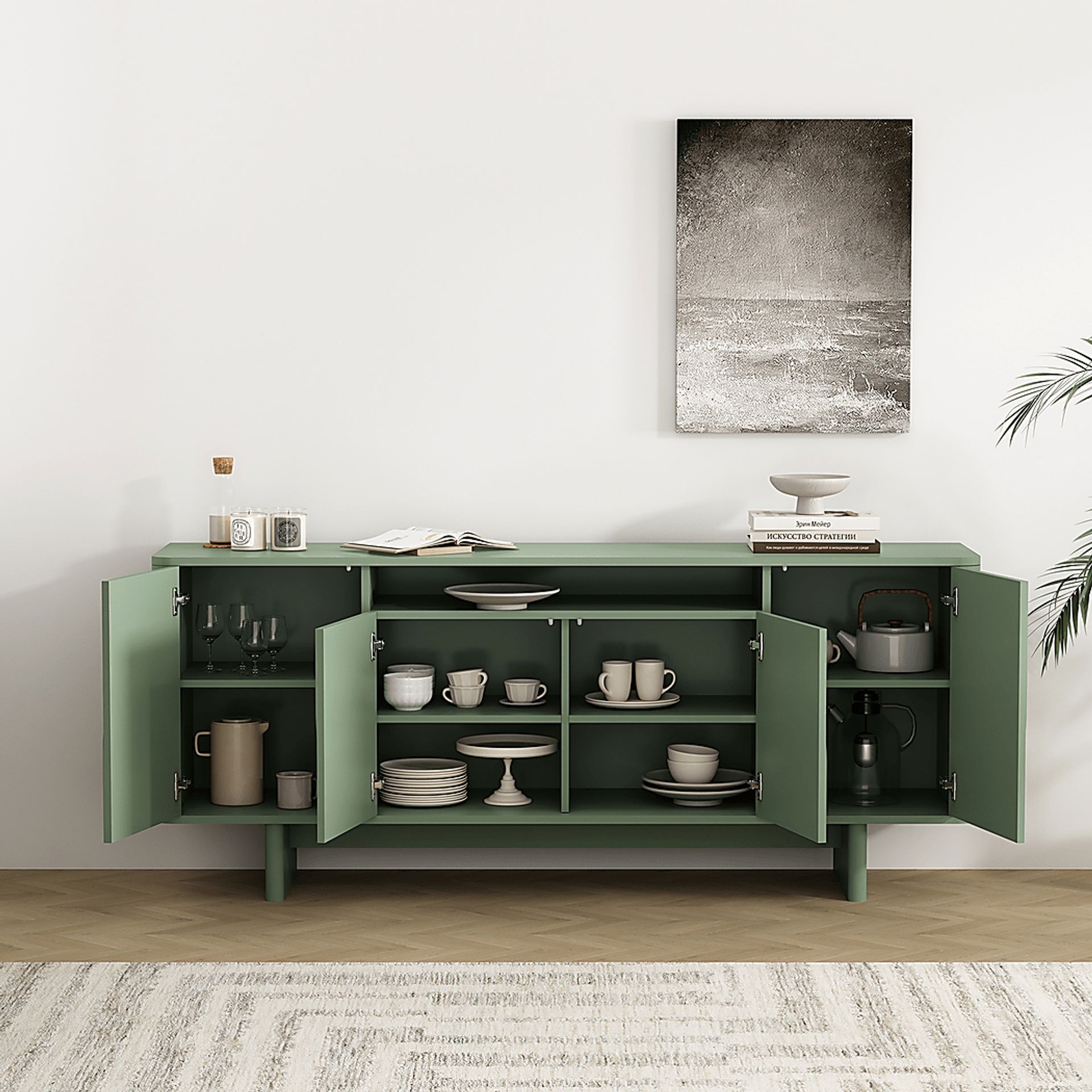 Ammons Green Sideboard - Image 3