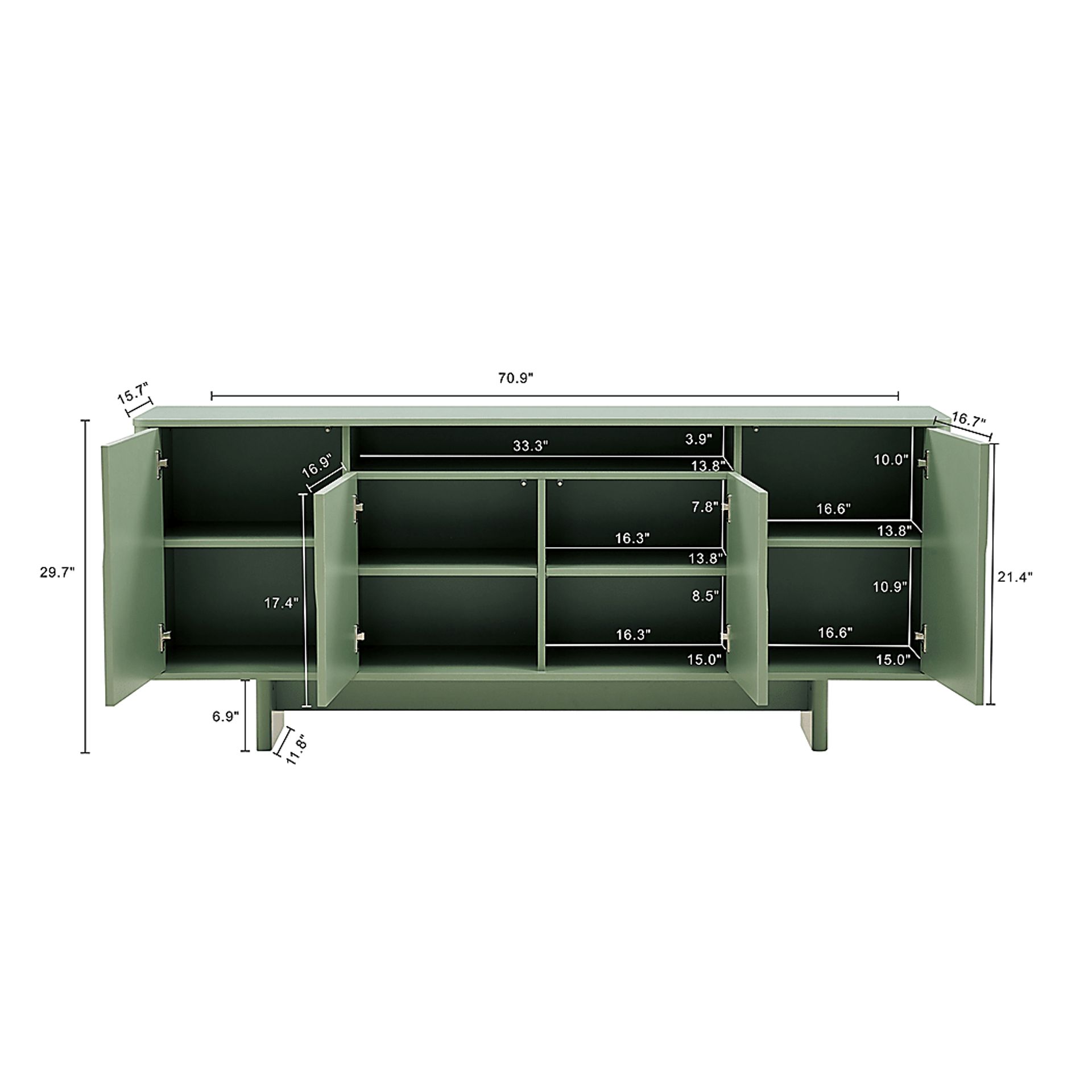 Ammons Green Sideboard - Image 5
