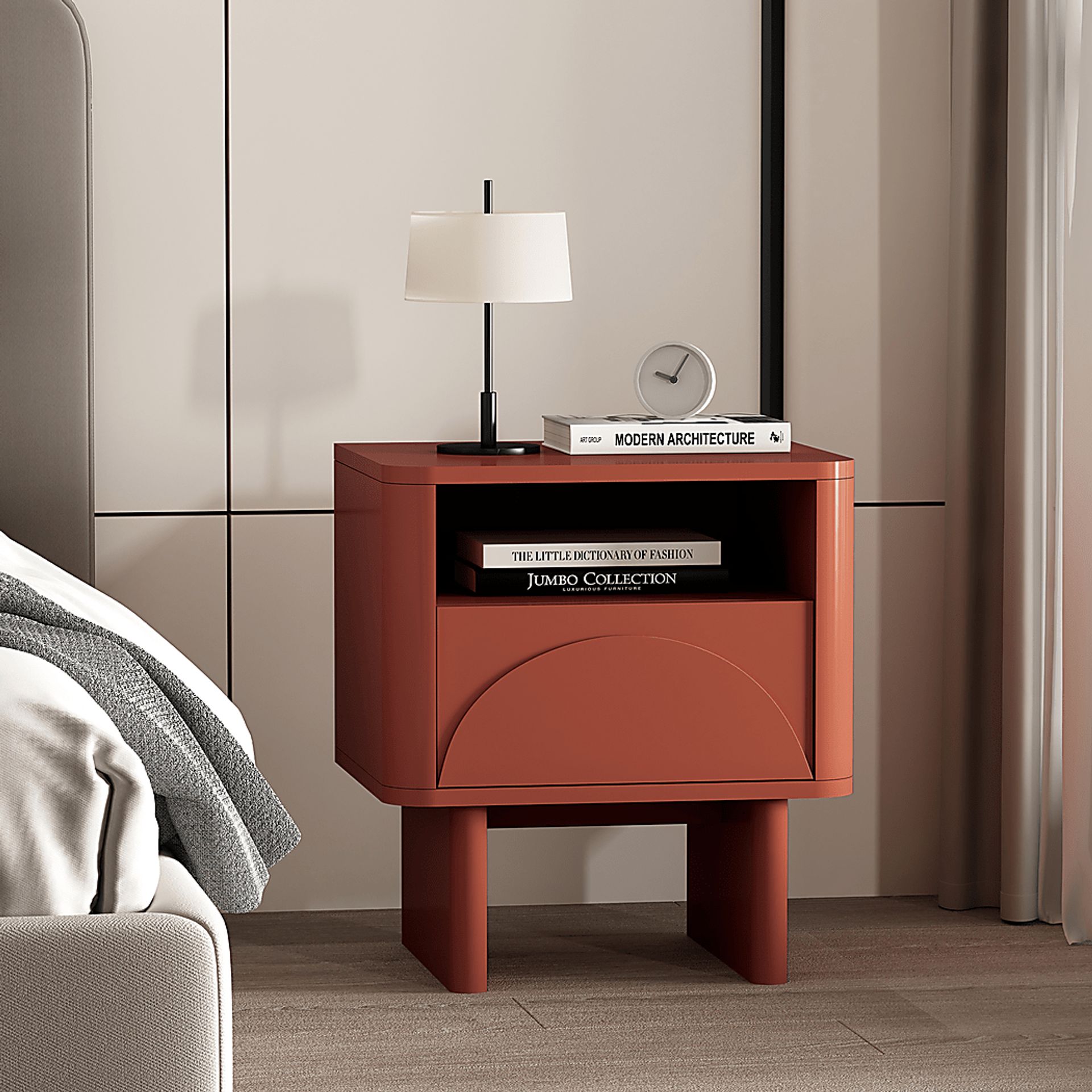 Ammons Terracotta Nightstand - Image 2