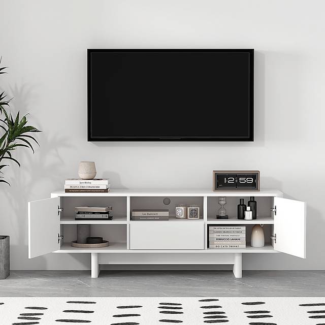 Ammons White 59.5 in. Console - Thumbnail - Image 3
