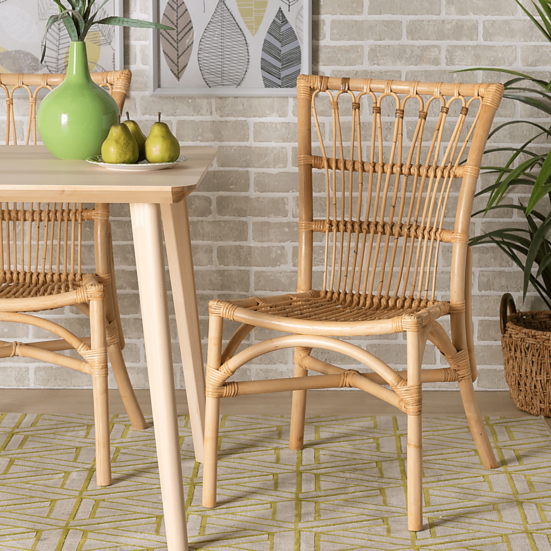 Amniora Brown Side Chair Set of 2 - Image 2