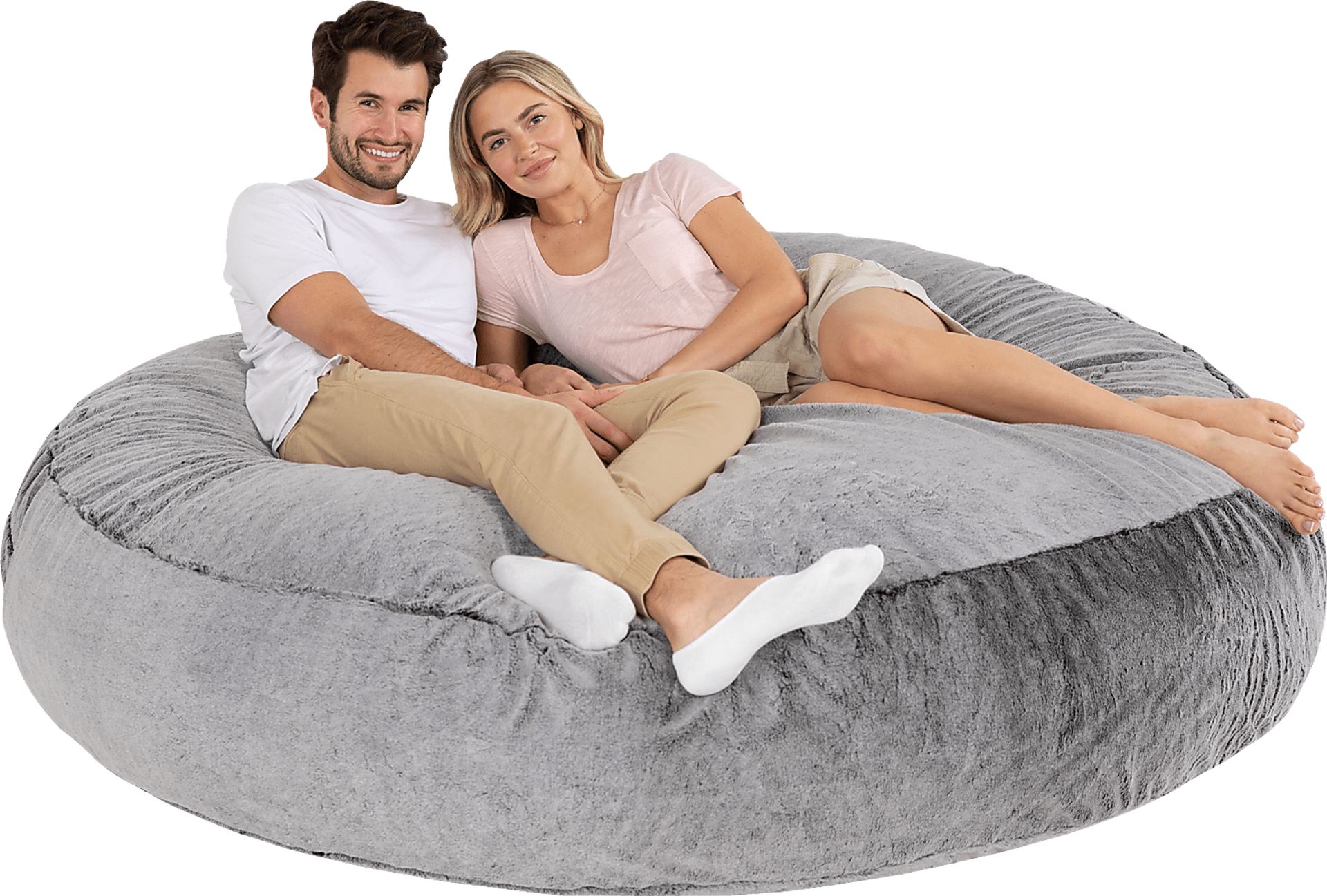 Kids Amnons Gray Bean Bag Chair - Image 4