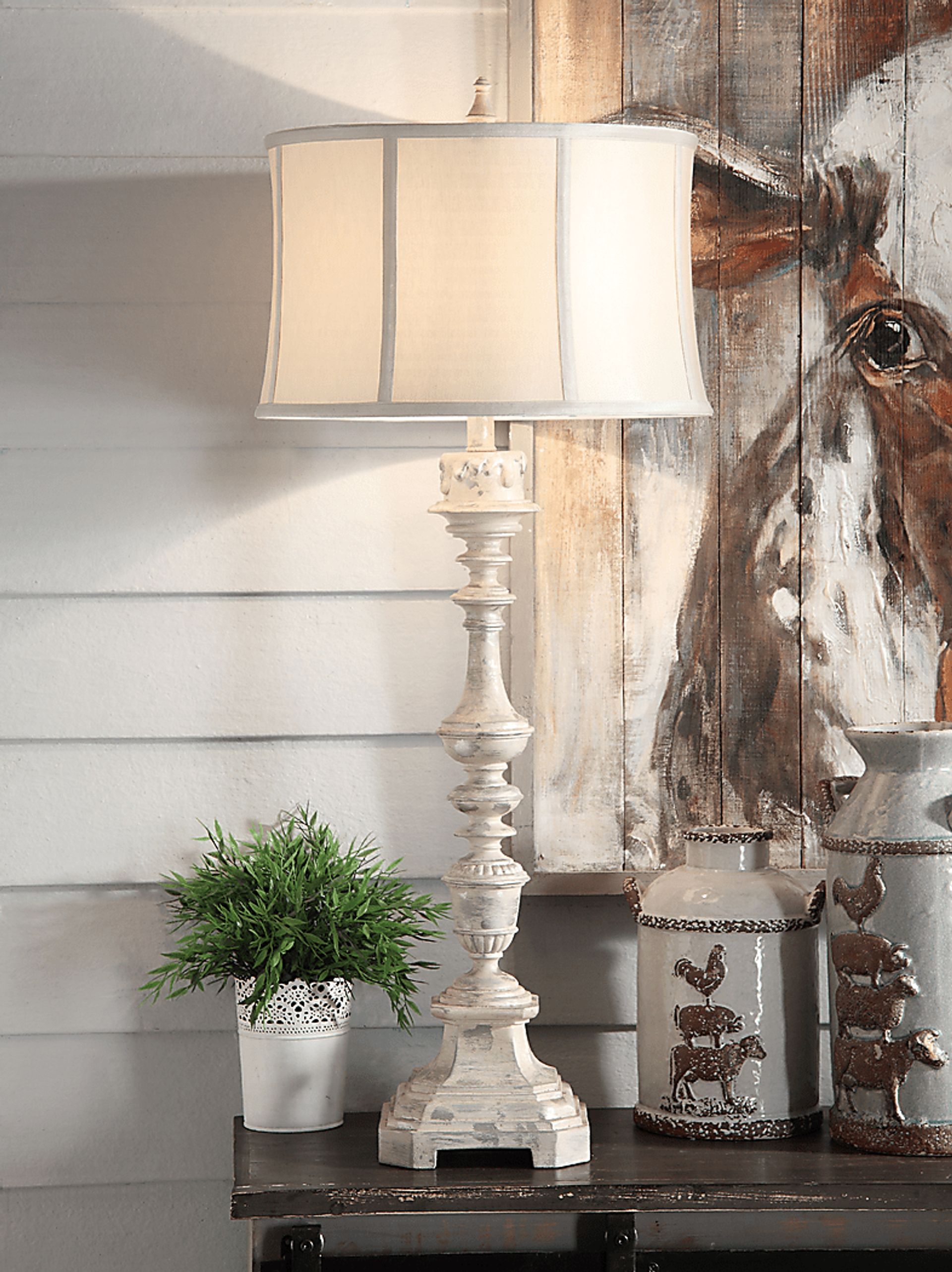 Amonette White Lamp - Image 2