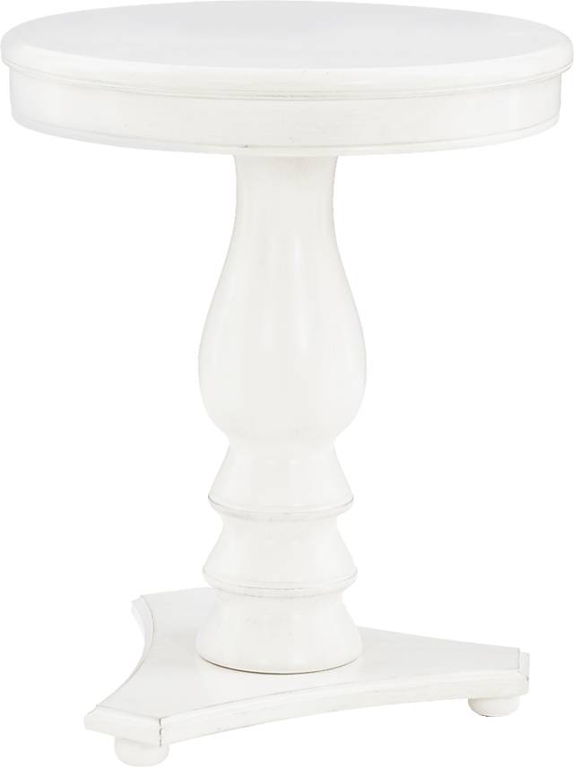 Amorette White Accent Table - Thumbnail - Image 1