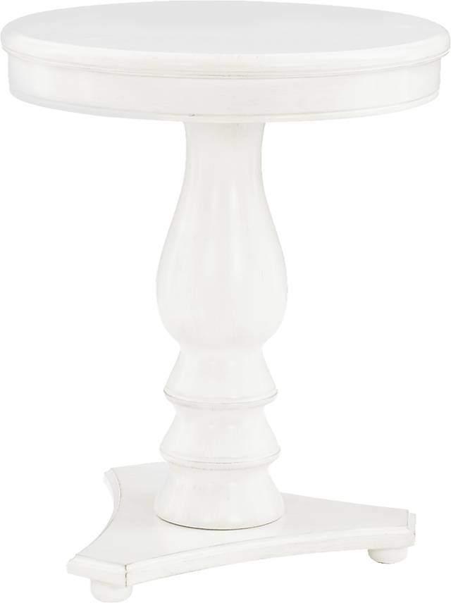 Amorette White Accent Table - Thumbnail - Image 1