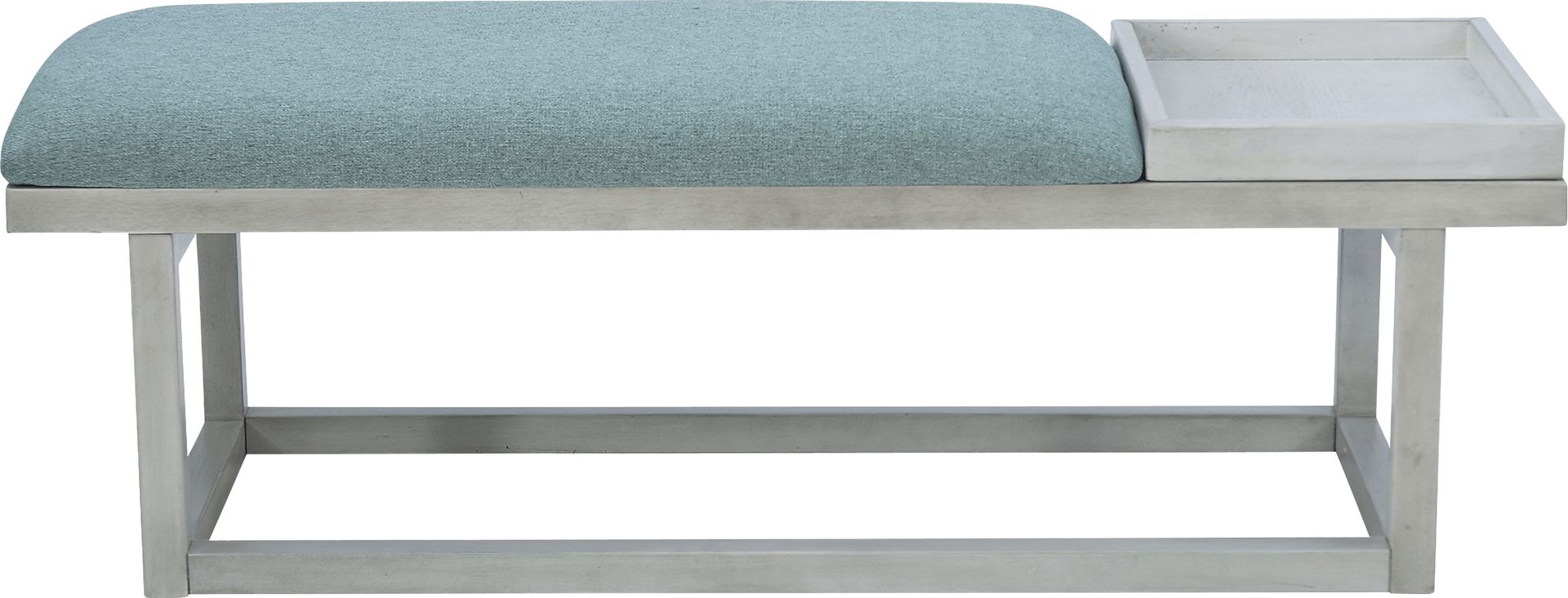 Amoroso White/Aqua Bench - Image 5