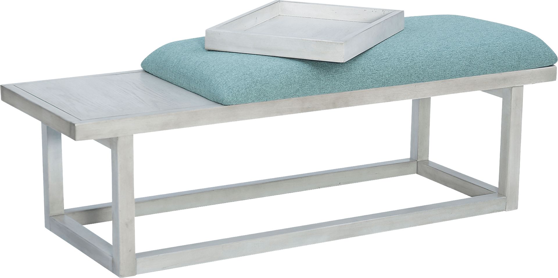 Amoroso White/Aqua Bench - Image 6