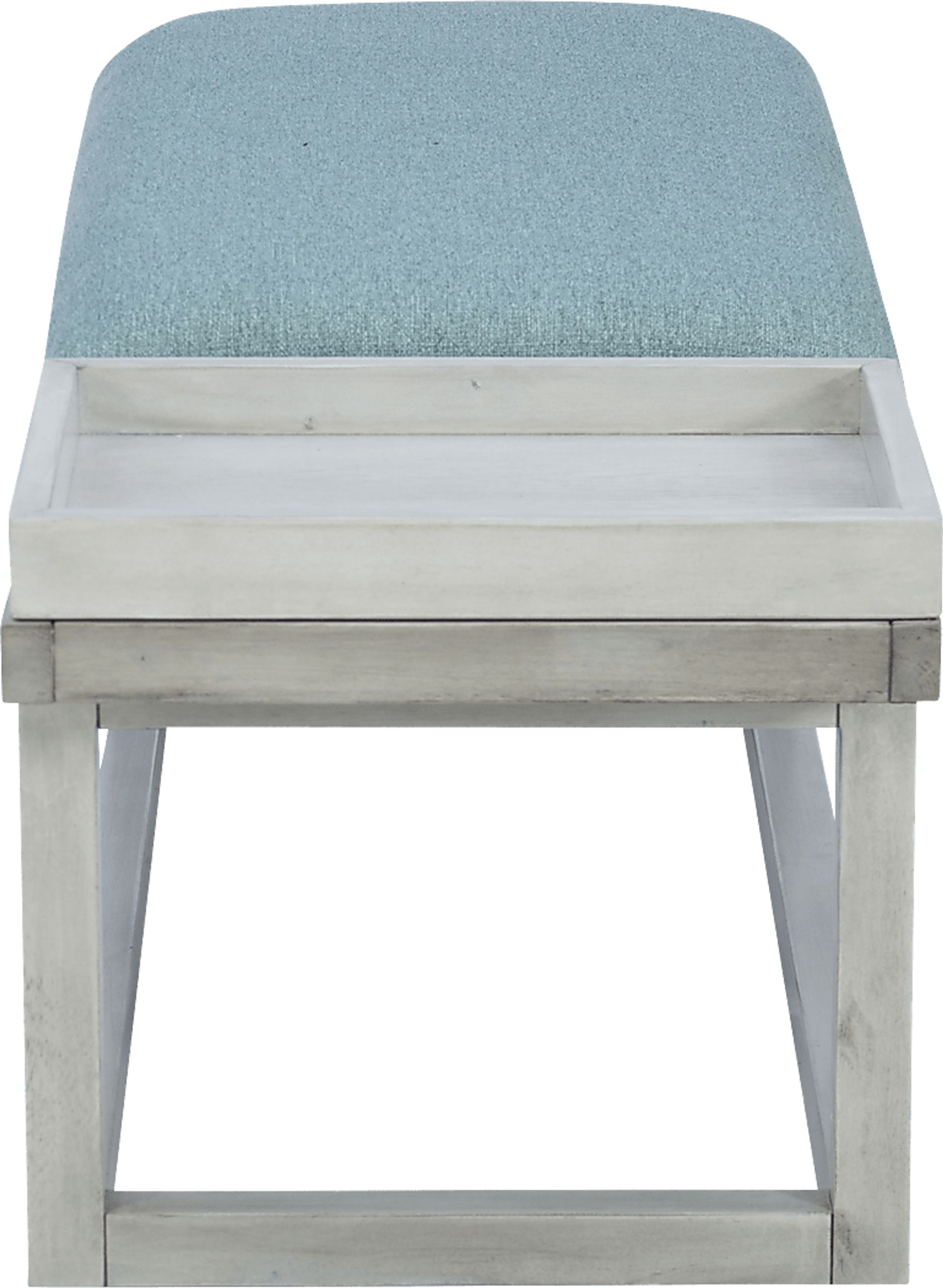 Amoroso White/Aqua Bench - Image 8