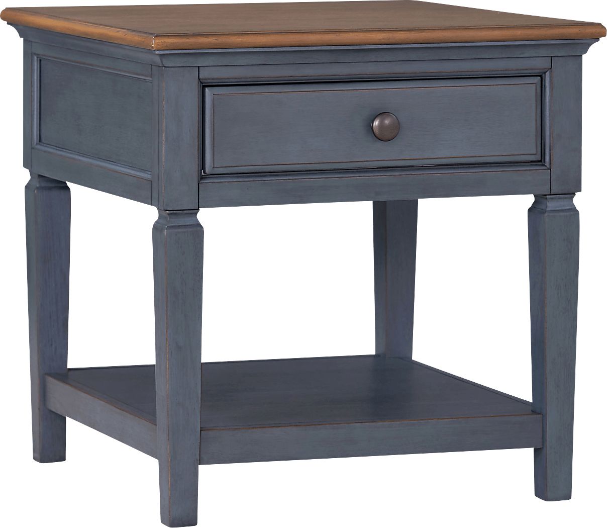 Amoyr Blue End Table