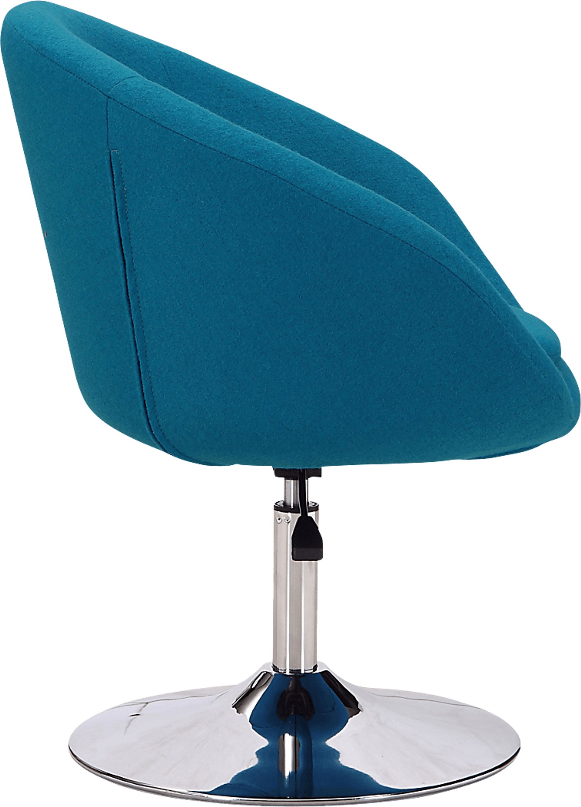 Amparoo Blue Swivel Accent Chair - Image 3
