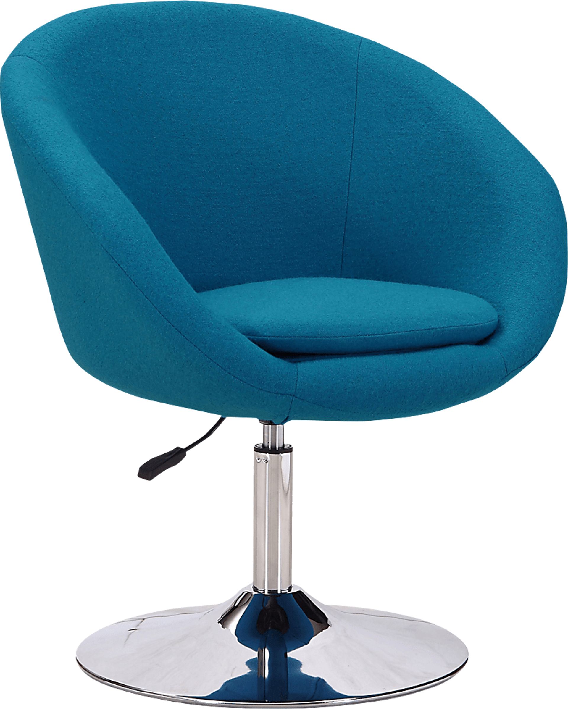 Amparoo Blue Swivel Accent Chair - Image 1