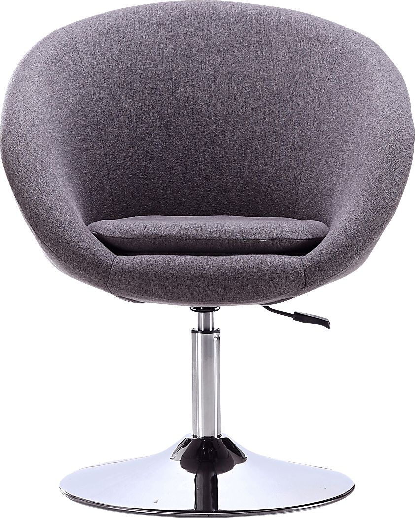 Amparoo Gray Swivel Accent Chair