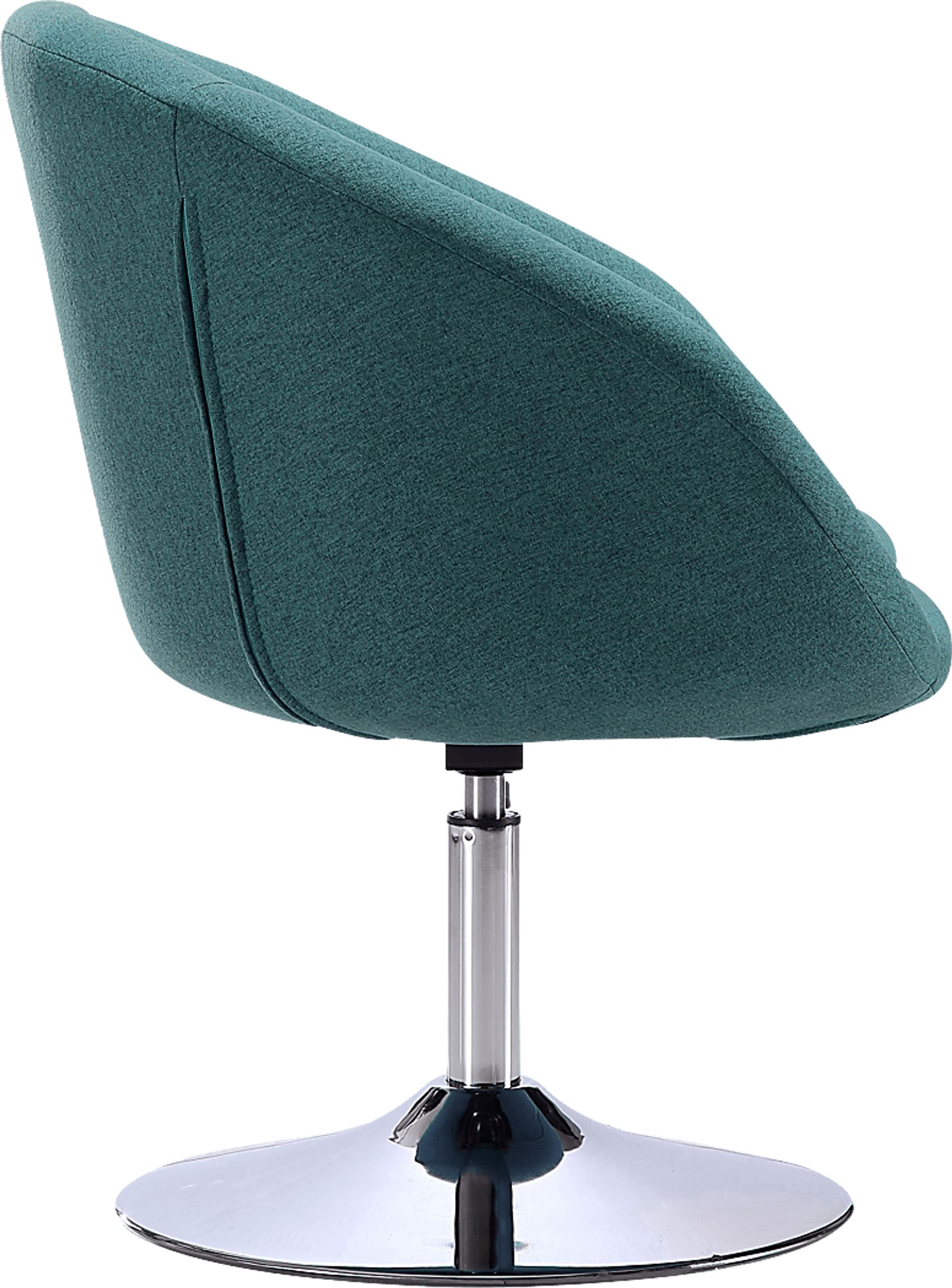 Amparoo Light Blue Swivel Accent Chair - Image 3