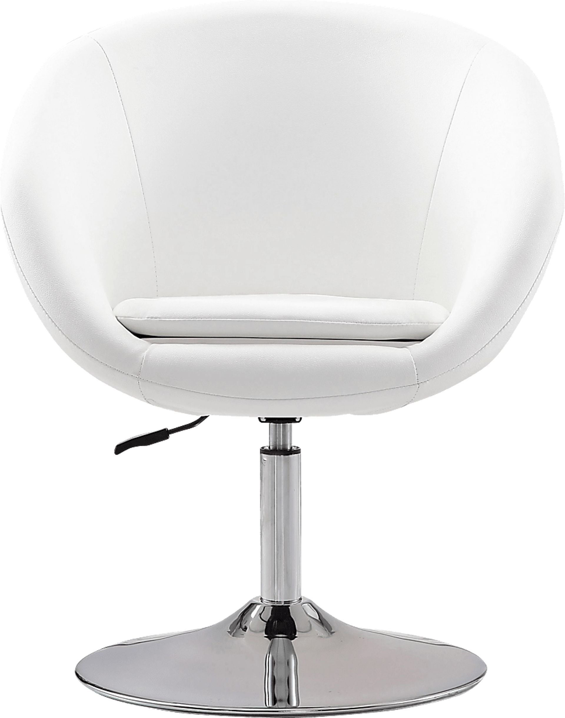 Amparoo White Swivel Accent Chair - Image 2