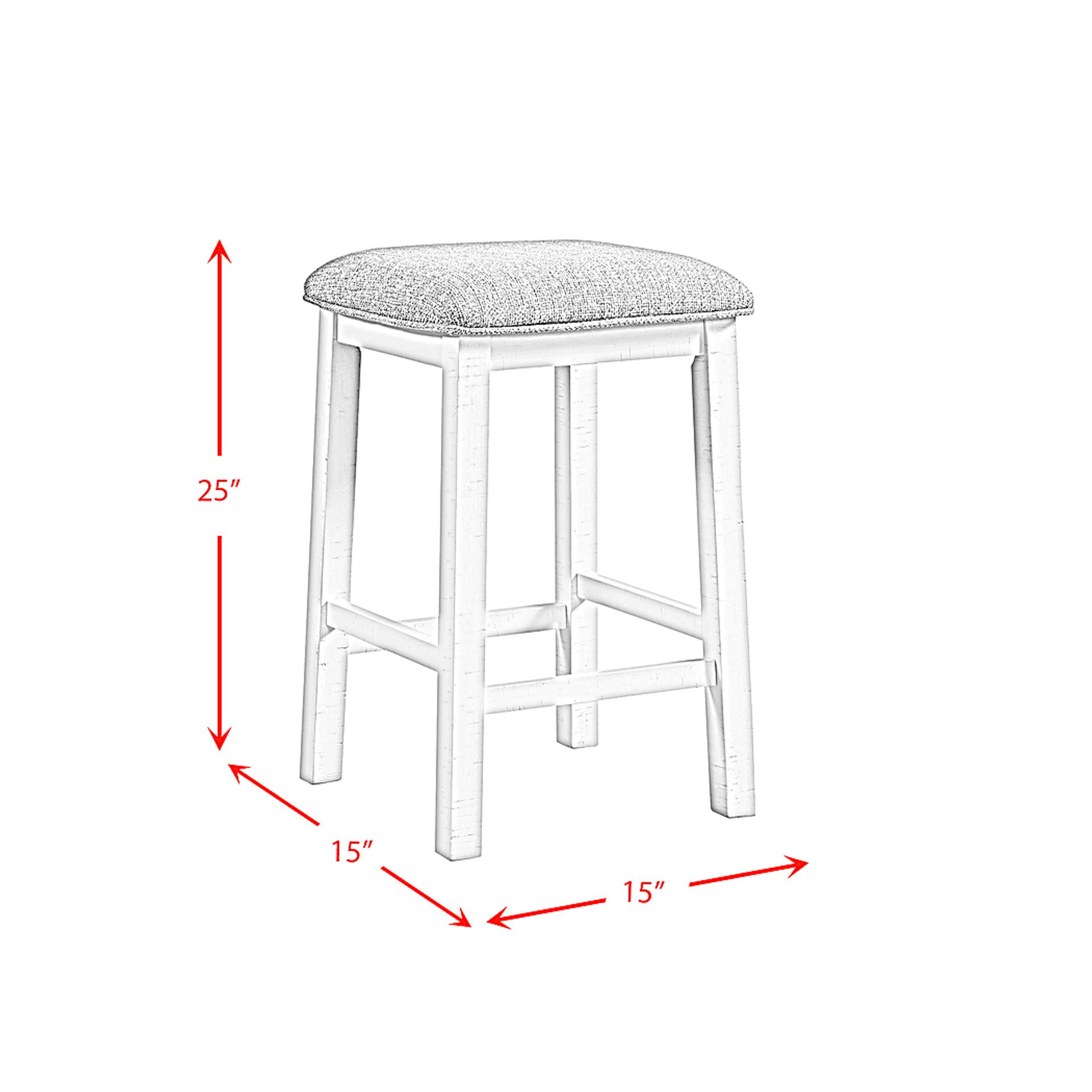 Ampezo White Bar Table with Stools - Image 15