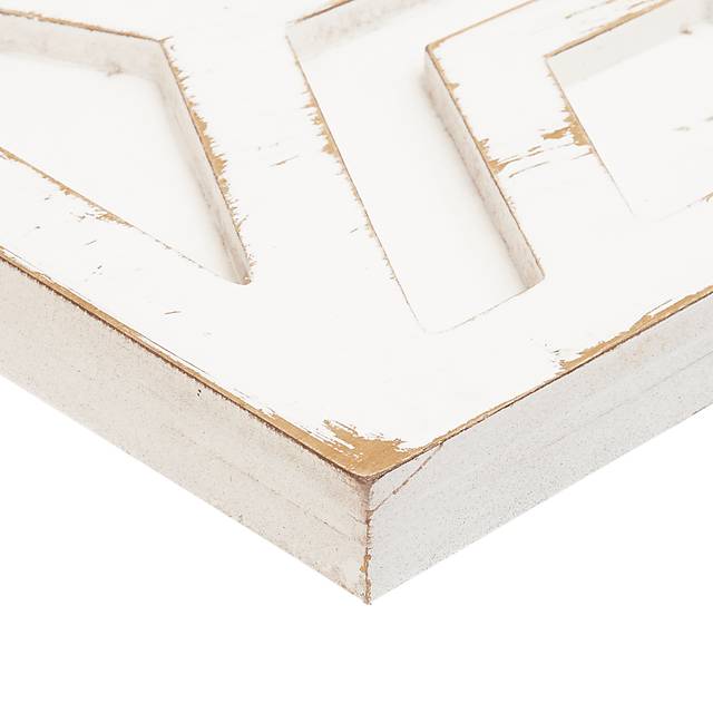 Amreheim White Wooden Wall Art with Pattern - Thumbnail - Image 5