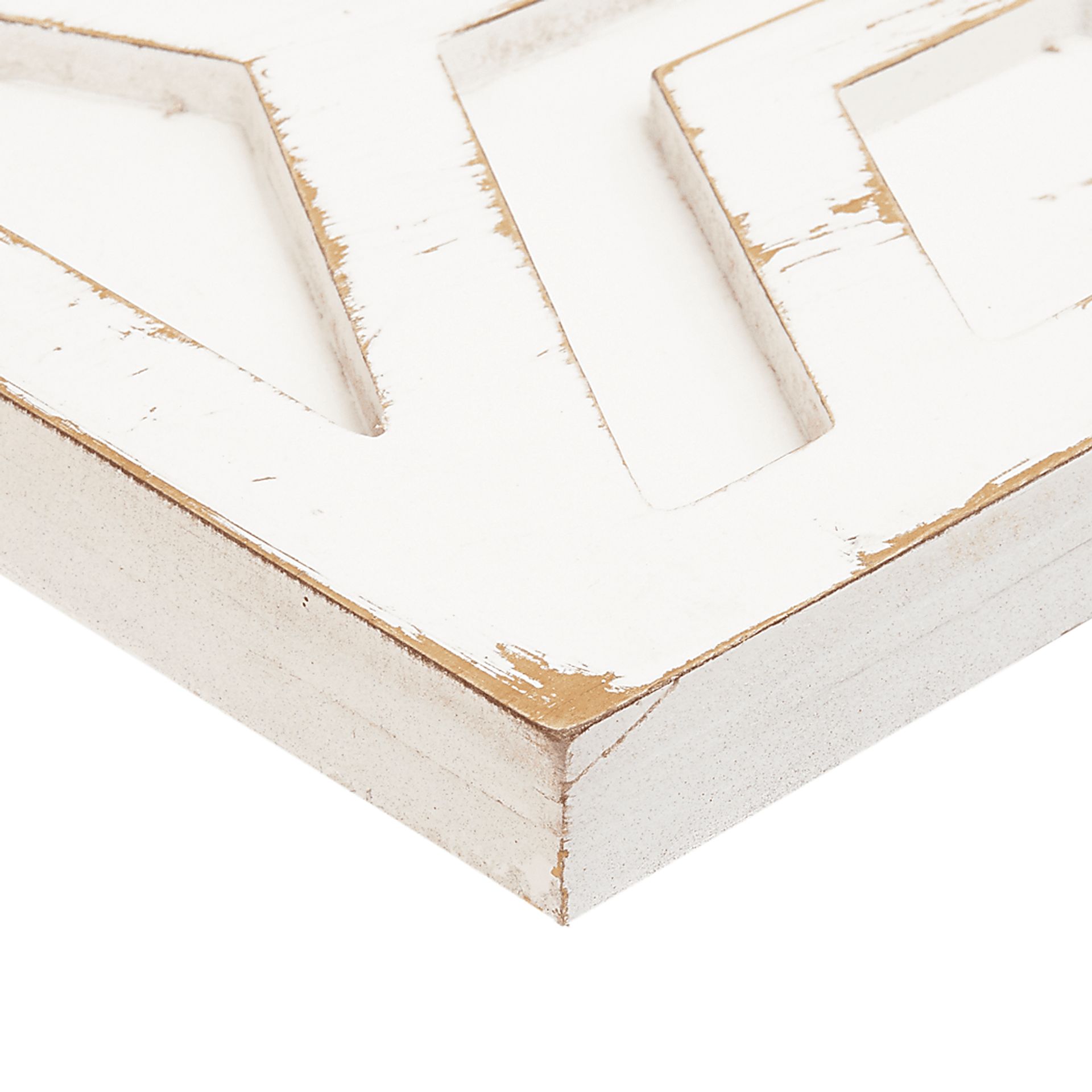 Amreheim White Wooden Wall Art with Pattern - Image 5