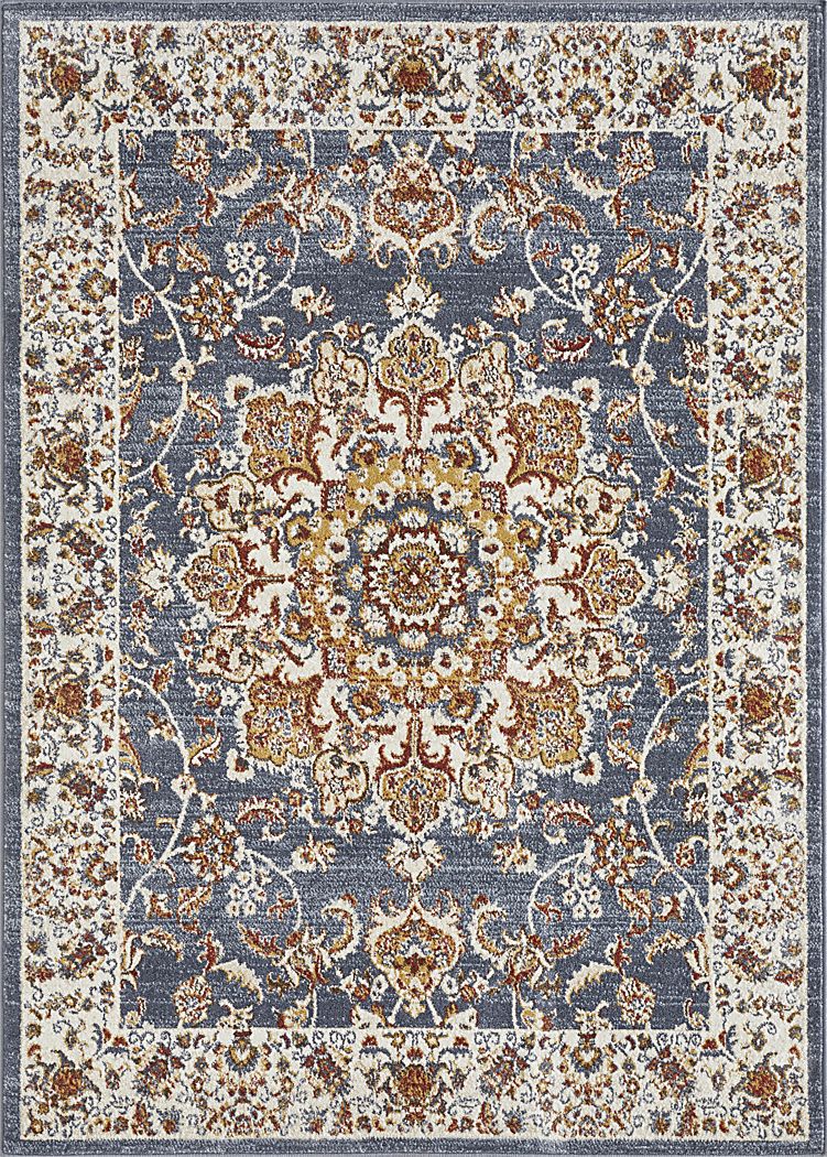 Amrenta Blue 5'3 x 7'3 Area Rug