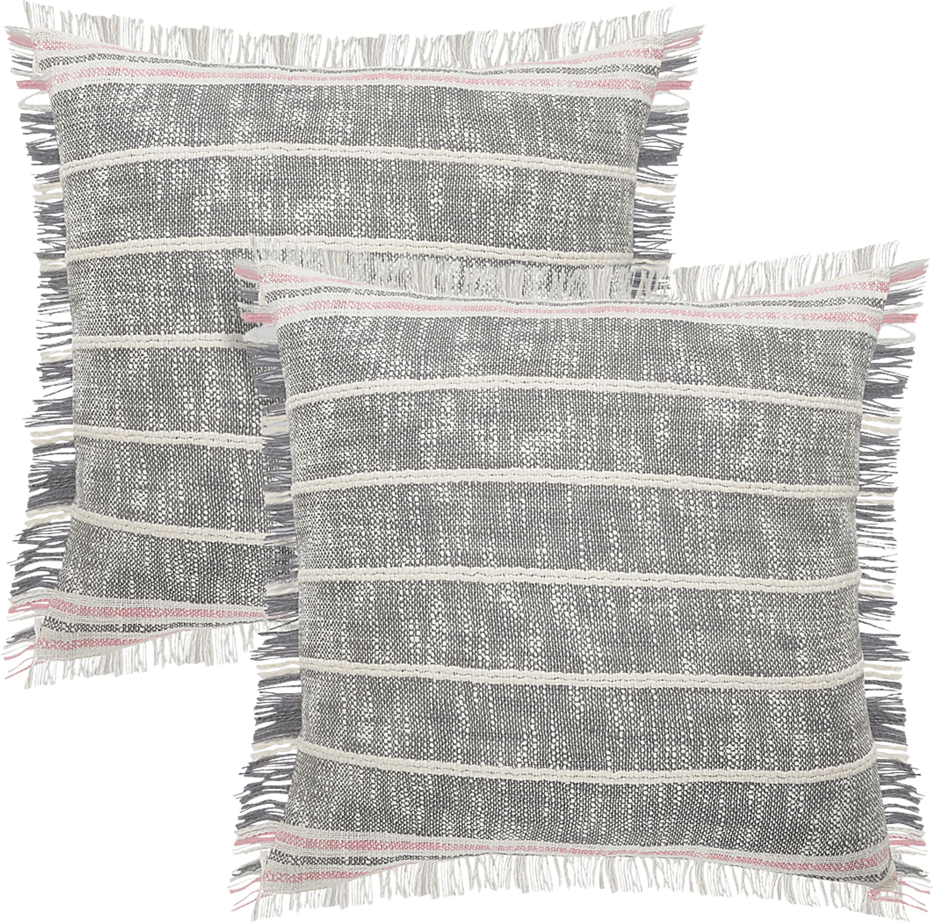 Amru Gray Pillow, Set of 2 - Image 1