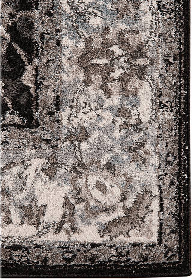 Amshall Black 5' x 7'6 Rug - Thumbnail - Image 5