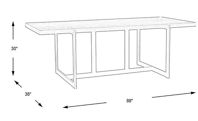 Dimension Image. Please refer to the Dimension Tab on this page for dimension details.