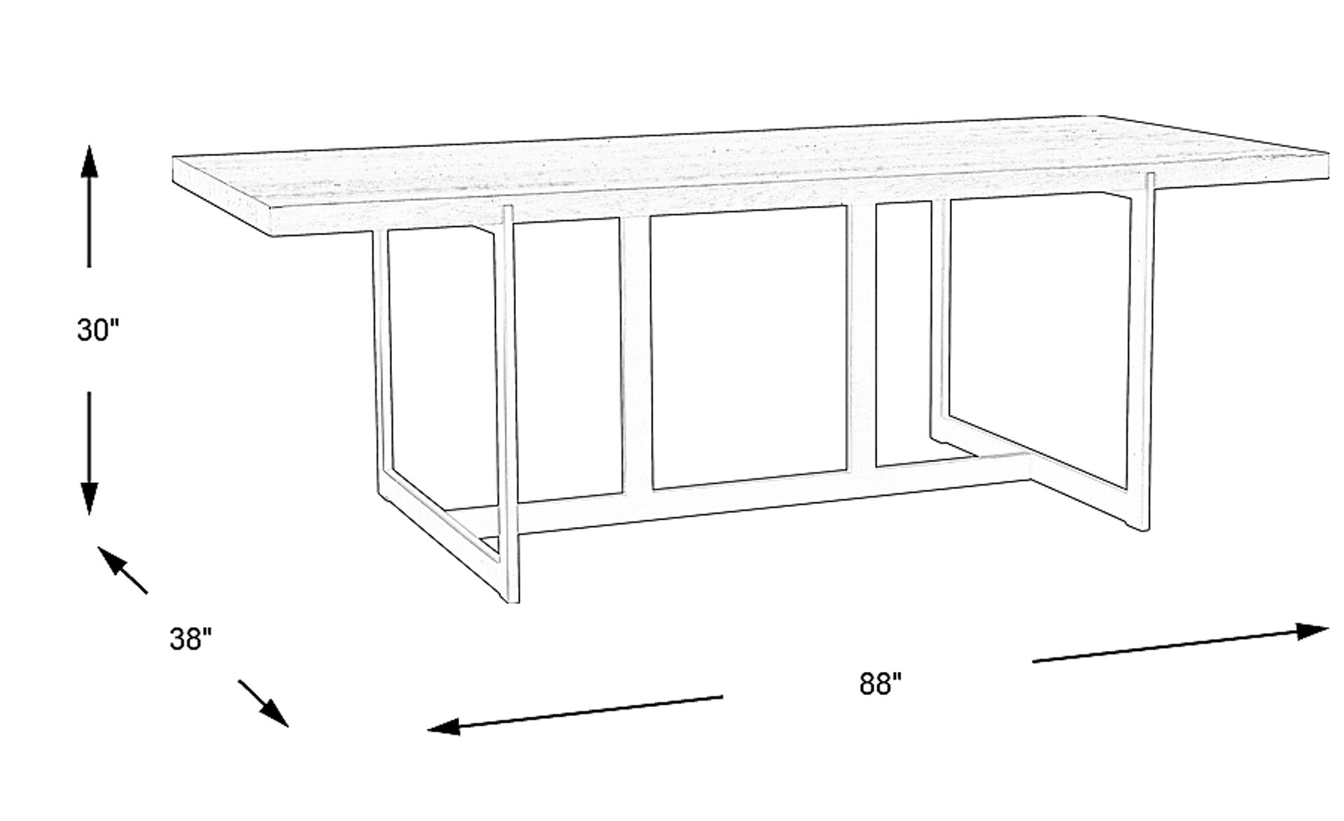 Dimension Image. Please refer to the Dimension Tab on this page for dimension details.