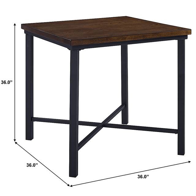 Amstone Brown Counter Height Dining Table - Thumbnail - Image 7