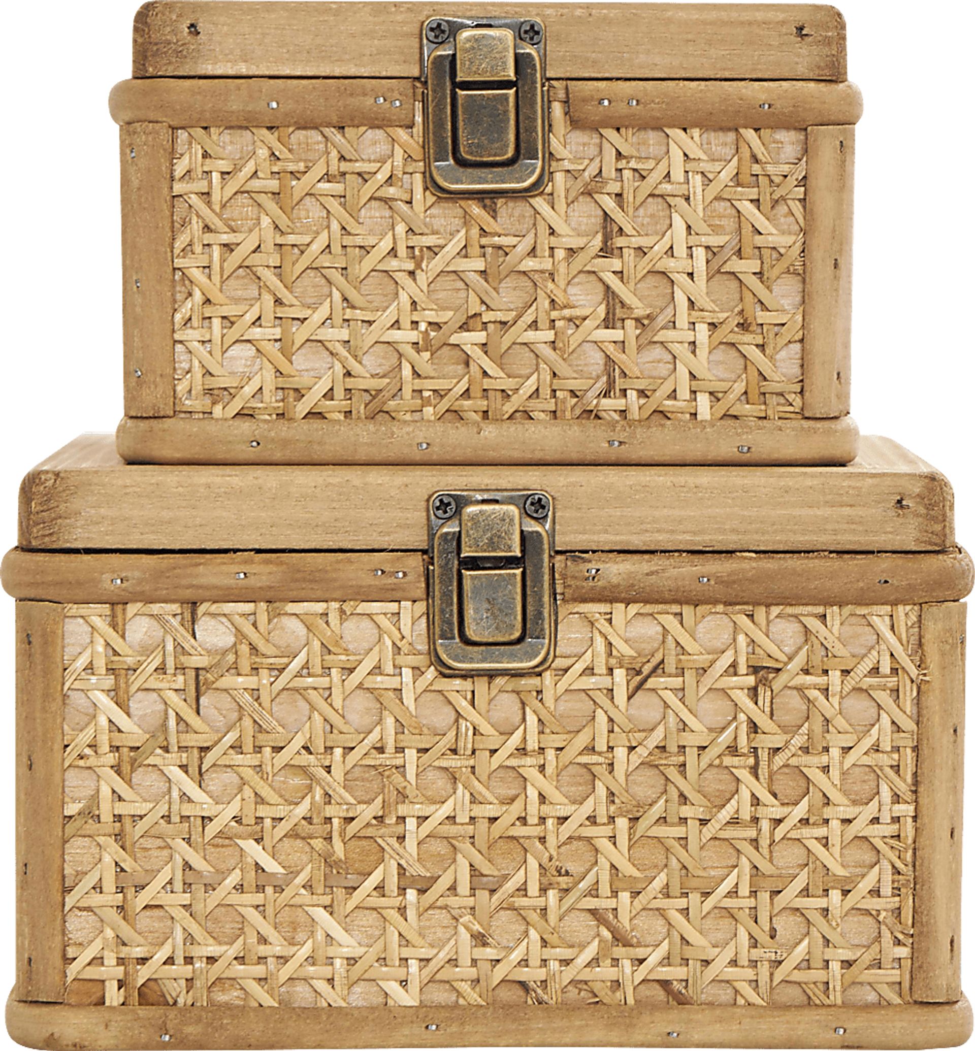 Amtai Brown Decorative Box, Set of 2 - Image 11