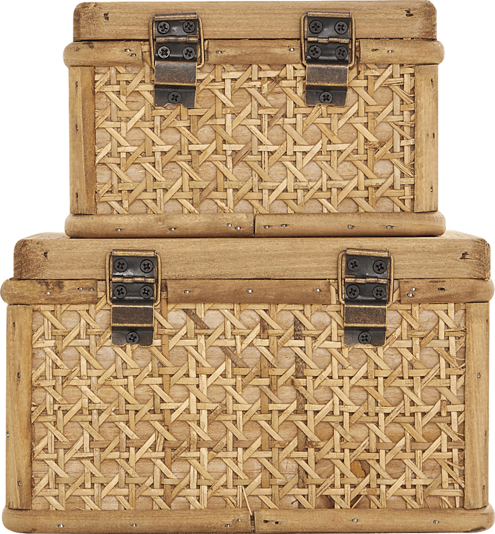 Amtai Brown Decorative Box, Set of 2 - Image 13