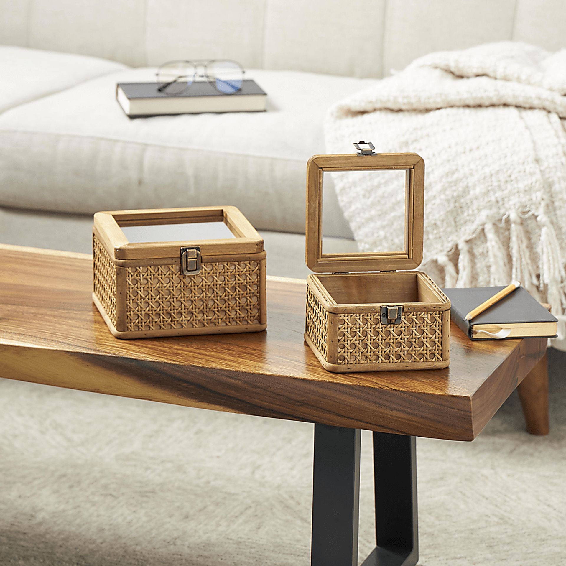 Amtai Brown Decorative Box, Set of 2 - Image 2