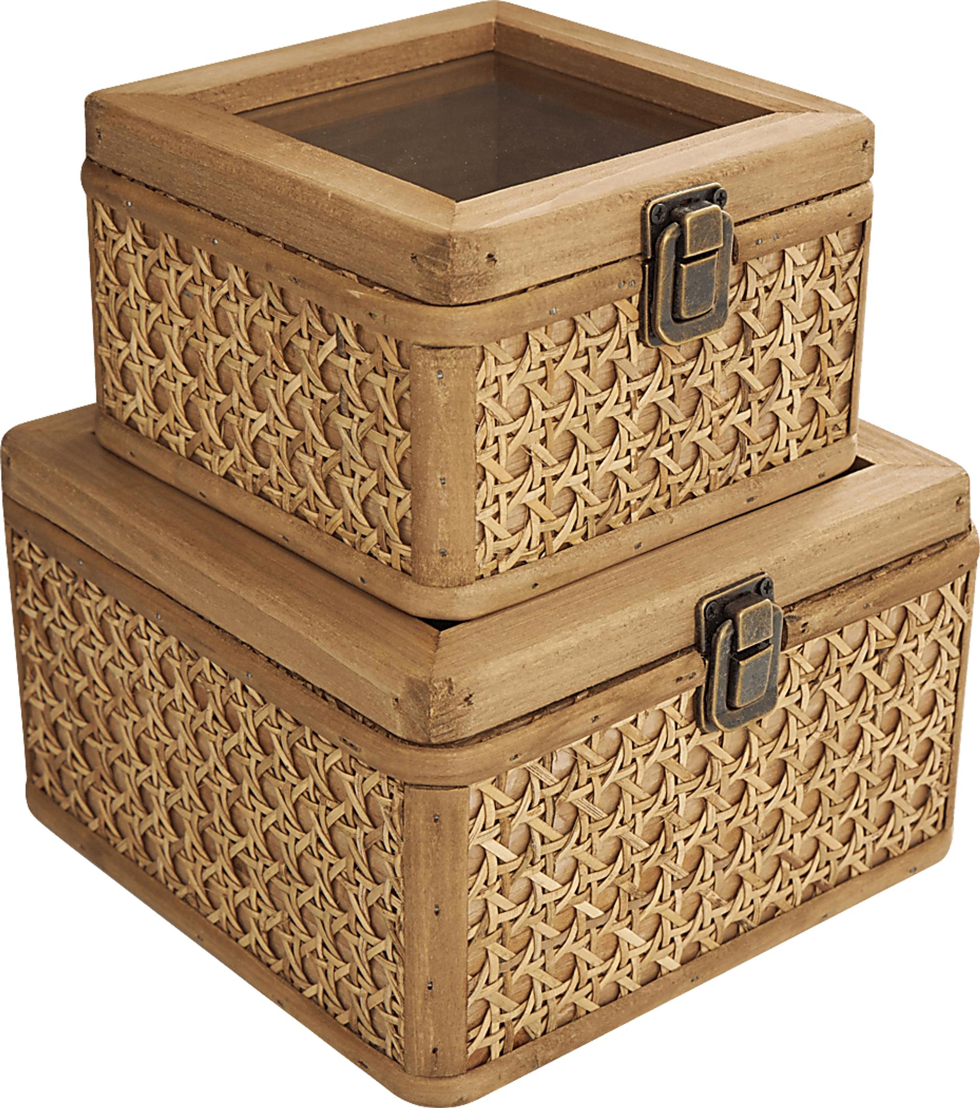 Amtai Brown Decorative Box, Set of 2 - Image 6