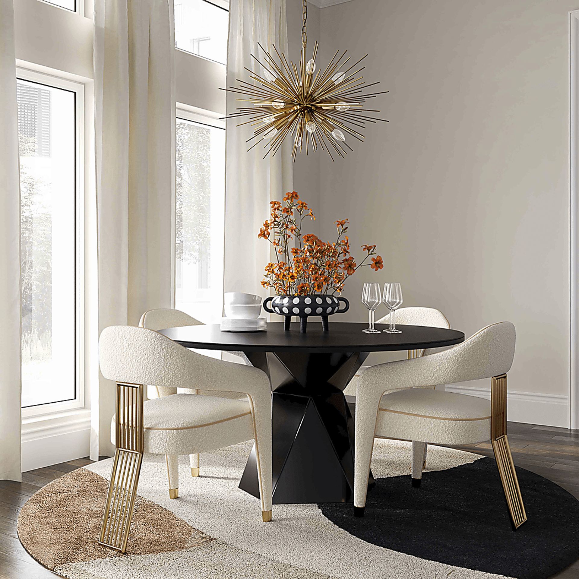 Amurra Cream Arm Chair - Image 2